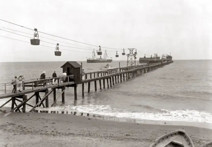 Framed Print : The Pier, La Brea, Trinidad, West Indies, circa 1900 Framed Print : The Pier, La Brea, Trinidad, West Indies, circa 1900