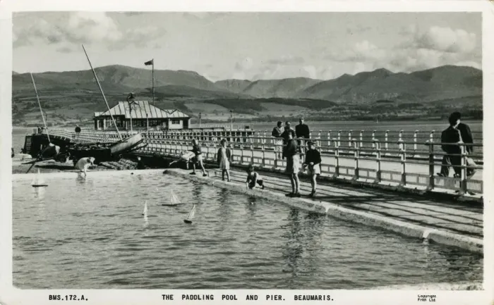 Framed Print : The Pier and Paddling Pool Framed Print : The Pier and Paddling Pool
