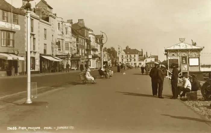 Framed Print : Pier Parade, Deal, Kent - Judges real photo postcard 1936 Framed Print : Pier Parade, Deal, Kent - Judges real photo postcard 1936
