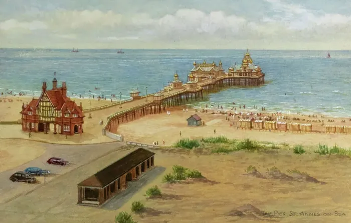 Framed Print : Pier, St-Annes-on-Sea, Lancashire Framed Print : Pier, St-Annes-on-Sea, Lancashire