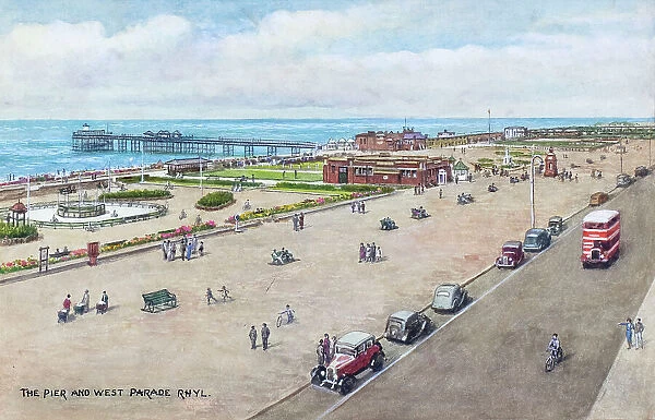 Pier and West Parade, Rhyl, North Wales