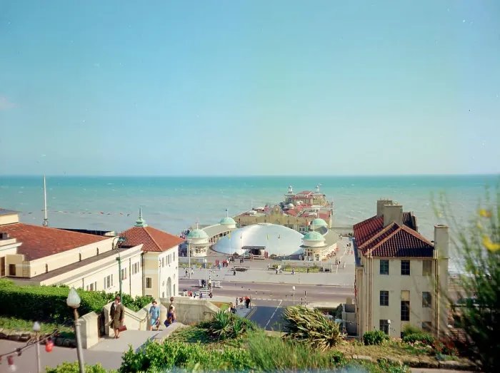 Framed Print : The pier from White Rock, Hastings Framed Print : The pier from White Rock, Hastings