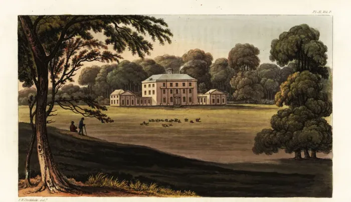 Framed Print : Piercefield, Monmouthshire, seat of Nathaniel Wells Framed Print : Piercefield, Monmouthshire, seat of Nathaniel Wells