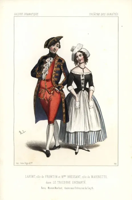 Framed Print : Pierre-Cheri Lafont and Madame Bressant in Framed Print : Pierre-Cheri Lafont and Madame Bressant in