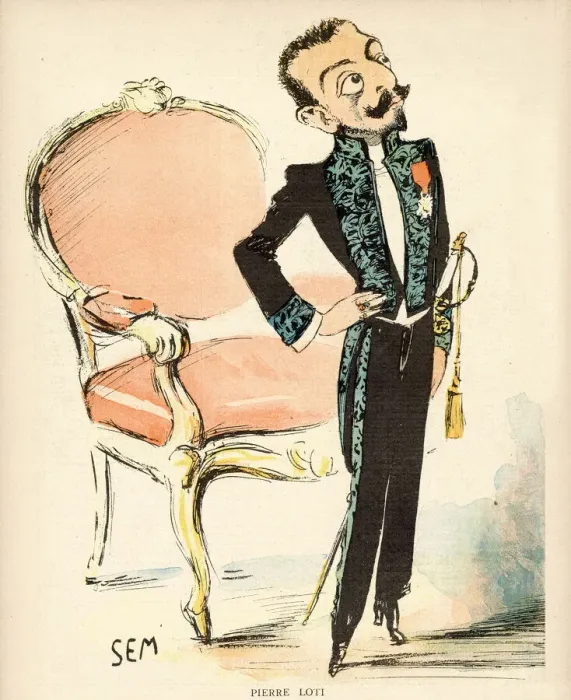 Framed Print : PIERRE LOTI alias Louis-Marie-Julien VIAUD (1850 - 1923)