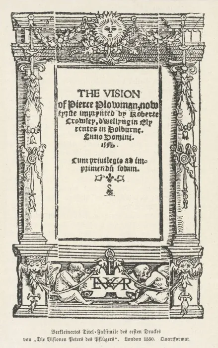 Framed Print : Piers Plowman / Frontis Framed Print : Piers Plowman / Frontis