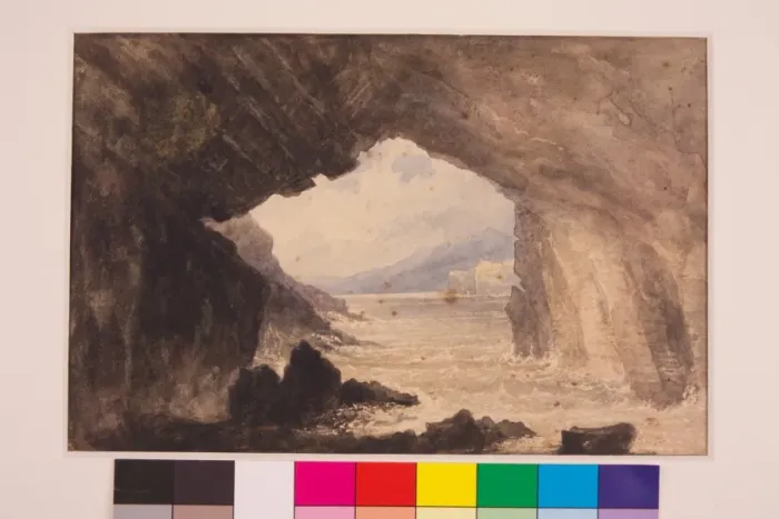 Framed Print : The Pigeon Cave, Lough Swilly Framed Print : The Pigeon Cave, Lough Swilly