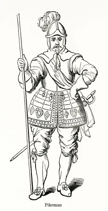 Framed Print : Pikeman 1635