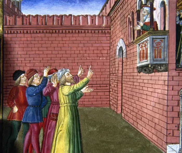 Framed Print : Pilate tries to liberate Jesus but the crowd wants to crucif Framed Print : Pilate tries to liberate Jesus but the crowd wants to crucif