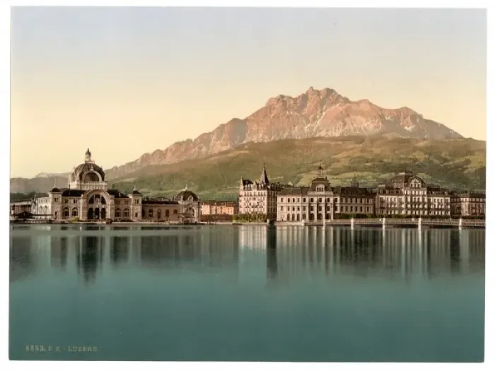 Framed Print : Pilatus, seen from Neuschweizerhaus, Lucerne, Switzerland Framed Print : Pilatus, seen from Neuschweizerhaus, Lucerne, Switzerland
