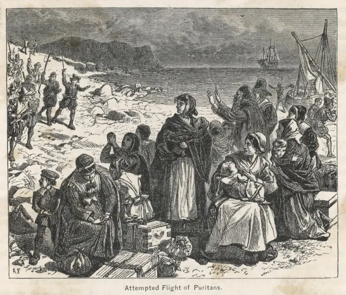Framed Print : Pilgrims in Holland