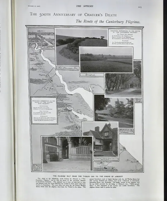 Framed Print : The pilgrims way Framed Print : The pilgrims way