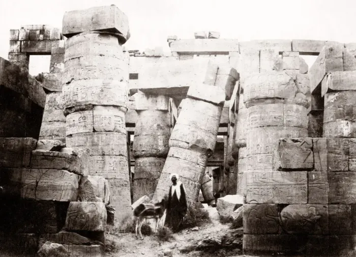 Framed Print : Pillars in the Great Hall, Karnak, Egypt, 1857 Framed Print : Pillars in the Great Hall, Karnak, Egypt, 1857