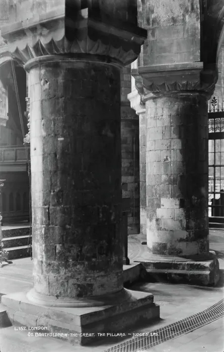 Framed Print : The Pillars of St. Bartholomew the Great Framed Print : The Pillars of St. Bartholomew the Great