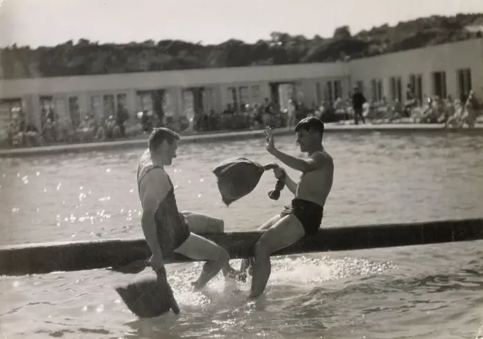 Framed Print : PILLOW FIGHT AT LIDO