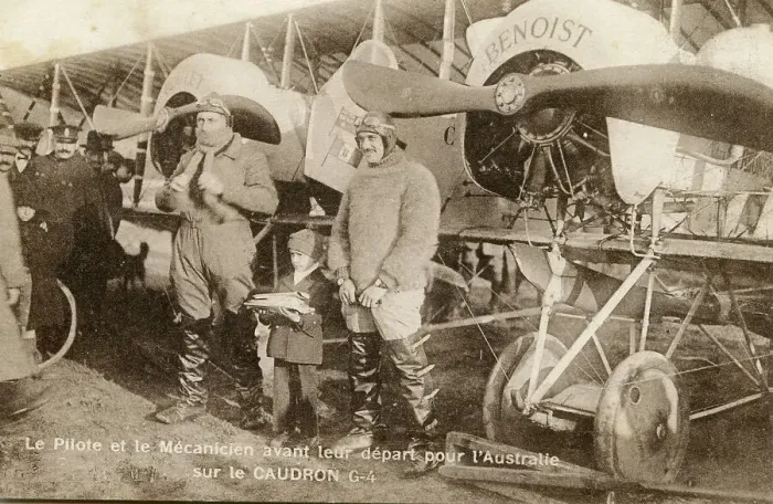 Framed Print : Pilots Etienne Poulet and Jean Benoist Coudron G Framed Print : Pilots Etienne Poulet and Jean Benoist Coudron G
