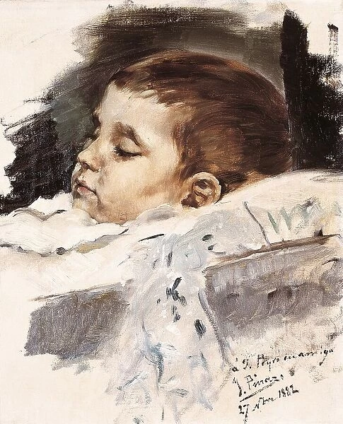 PINAZO CAMARLENCH, Ignacio (1849-1916). Child Death