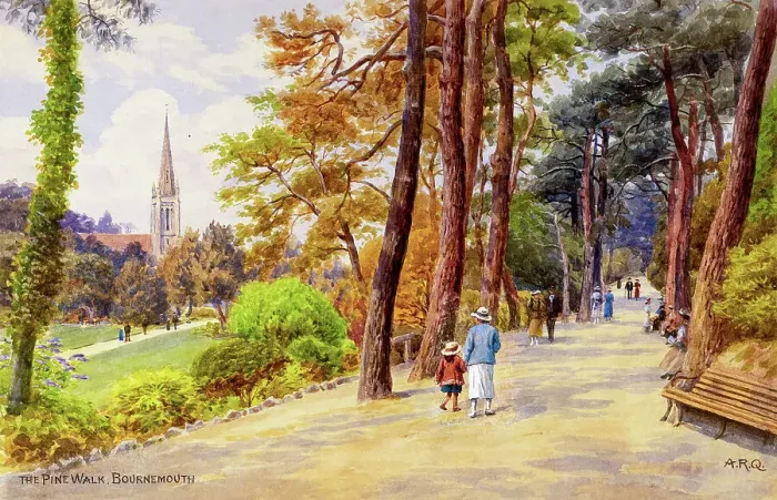 Framed Print : Pine Walk, Bournemouth, Dorset Framed Print : Pine Walk, Bournemouth, Dorset