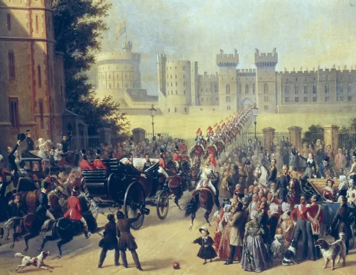 Framed Print : PINGRET, Edouard (1788-1875). Arrival of king Louis-Philippe Framed Print : PINGRET, Edouard (1788-1875). Arrival of king Louis-Philippe