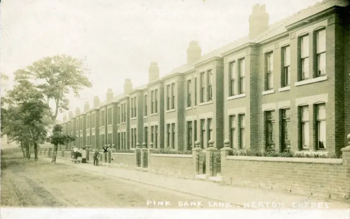 Framed Print : Pink Bank Lane, Heaton Chapel, Lancashire Framed Print : Pink Bank Lane, Heaton Chapel, Lancashire