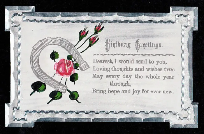 Framed Print : Pink roses on a birthday greetings card made of metal Framed Print : Pink roses on a birthday greetings card made of metal