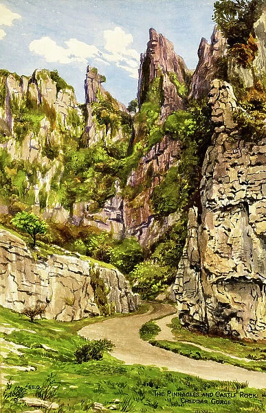 Pinnacles and Castle Rock, Cheddar Gorge, Somerset