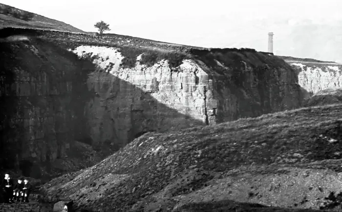 Framed Print : Pinner Quarry, Crawshawbooth, early 1900s Framed Print : Pinner Quarry, Crawshawbooth, early 1900s