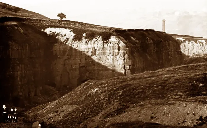 Framed Print : Pinner Quarry, Crawshawbooth, early 1900s Framed Print : Pinner Quarry, Crawshawbooth, early 1900s