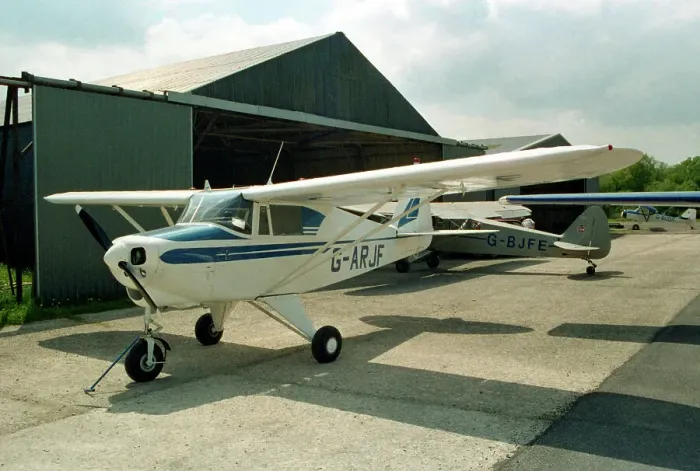Framed Print : Piper PA-22-108 Tri-Pacer G-ARJF Framed Print : Piper PA-22-108 Tri-Pacer G-ARJF