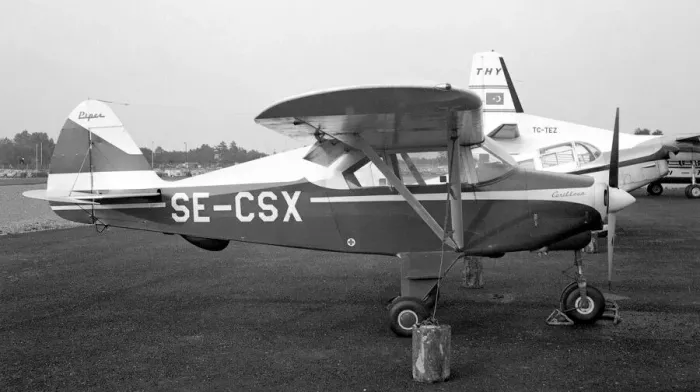 Framed Print : Piper PA-22 Caribbean SE-CSX Framed Print : Piper PA-22 Caribbean SE-CSX