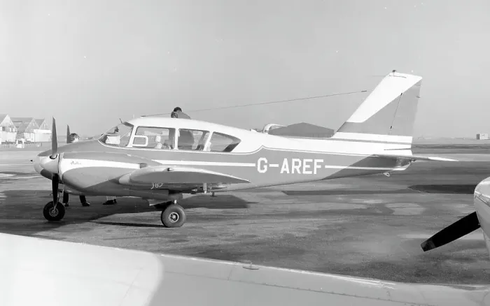 Framed Print : Piper PA-23 Aztec G-AREF