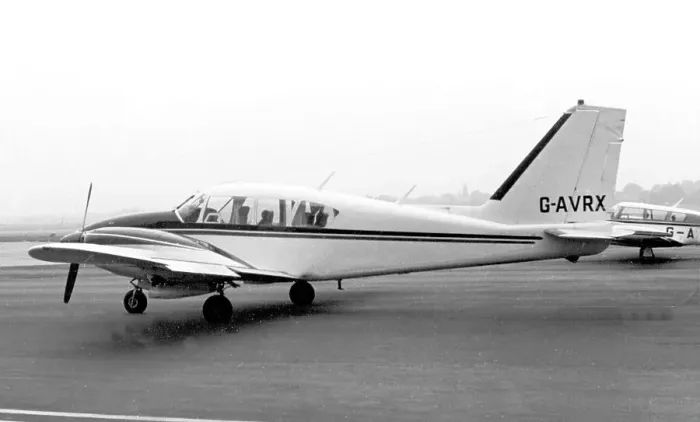 Framed Print : Piper PA-23 Aztec G-AVRX Framed Print : Piper PA-23 Aztec G-AVRX