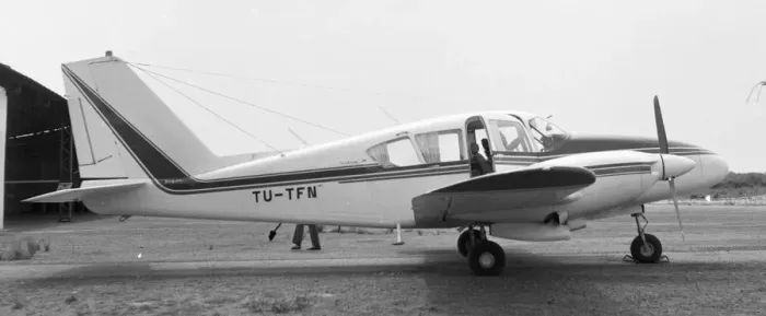 Framed Print : Piper PA-23 Aztec TU-TFJ Framed Print : Piper PA-23 Aztec TU-TFJ