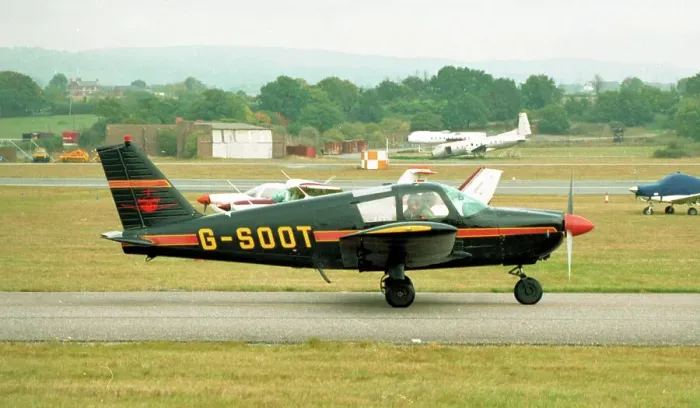 Framed Print : Piper PA-28 Cherokee C G-SOOT Framed Print : Piper PA-28 Cherokee C G-SOOT
