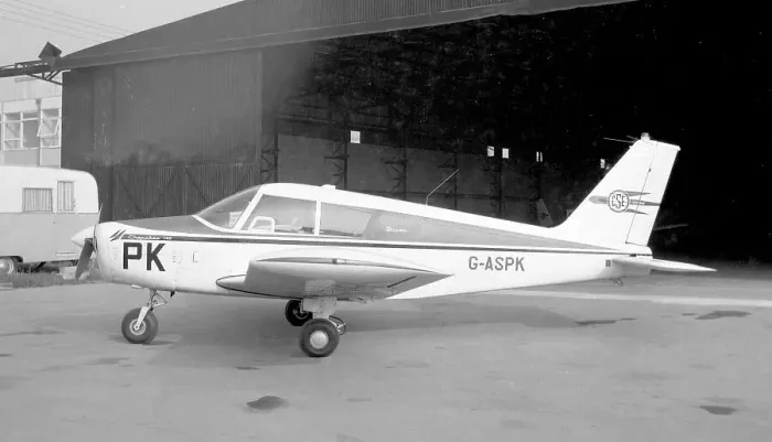 Framed Print : Piper PA-28 Cherokee G-ASPK Framed Print : Piper PA-28 Cherokee G-ASPK