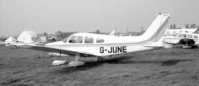 Framed Print : Piper PA-28 Cherokee Warrior II G-JUNE Framed Print : Piper PA-28 Cherokee Warrior II G-JUNE