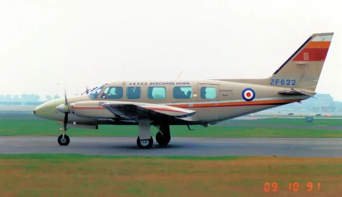 Framed Print : Piper PA-31 ZF622 Framed Print : Piper PA-31 ZF622