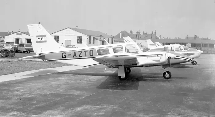 Framed Print : Piper PA-34 Seneca G-AZTO Framed Print : Piper PA-34 Seneca G-AZTO