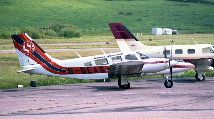 Framed Print : Piper PA-34 Seneca II G-BEAG Framed Print : Piper PA-34 Seneca II G-BEAG