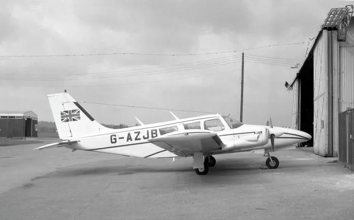 Framed Print : Piper Seneca G-AZJB Framed Print : Piper Seneca G-AZJB