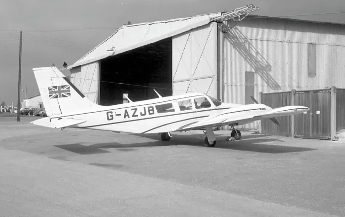 Framed Print : Piper Seneca G-AZJB Framed Print : Piper Seneca G-AZJB