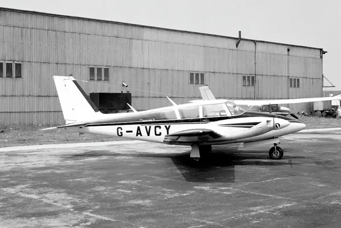 Framed Print : Piper Twin Comanche G-AVCY Framed Print : Piper Twin Comanche G-AVCY