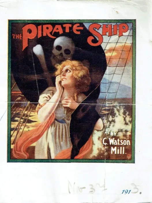 Framed Print : The Pirate Ship by C Watson Mill Framed Print : The Pirate Ship by C Watson Mill