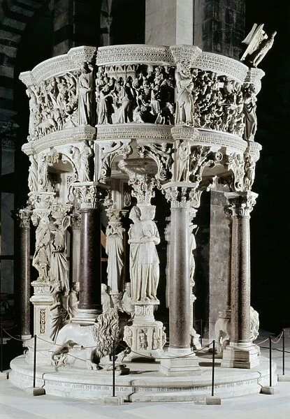 PISANO, Giovanni (1240-1320). Pulpit. 1302-1311