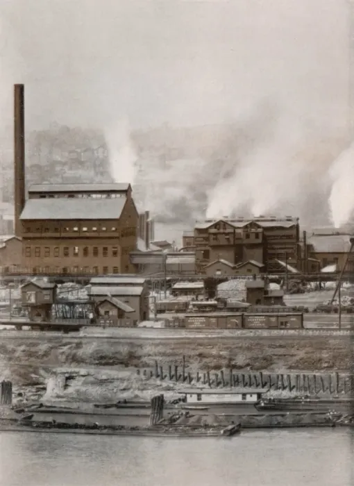 Framed Print : PITTSBUG. Factories and railway yards are the characteristic sights Framed Print : PITTSBUG. Factories and railway yards are the characteristic sights