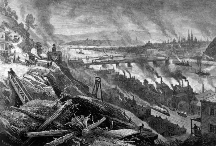 Framed Print : Pittsburgh / Industry 1875 Framed Print : Pittsburgh / Industry 1875