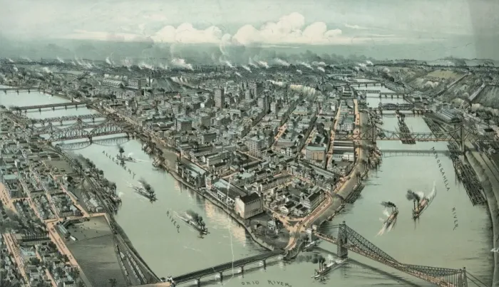 Framed Print : Pittsburgh, Pennsylvania. 1902 Framed Print : Pittsburgh, Pennsylvania. 1902