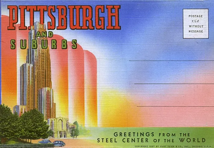 Framed Print : Pittsburgh, Pennsylvania, USA - Cover of Souvenir Booklet Framed Print : Pittsburgh, Pennsylvania, USA - Cover of Souvenir Booklet