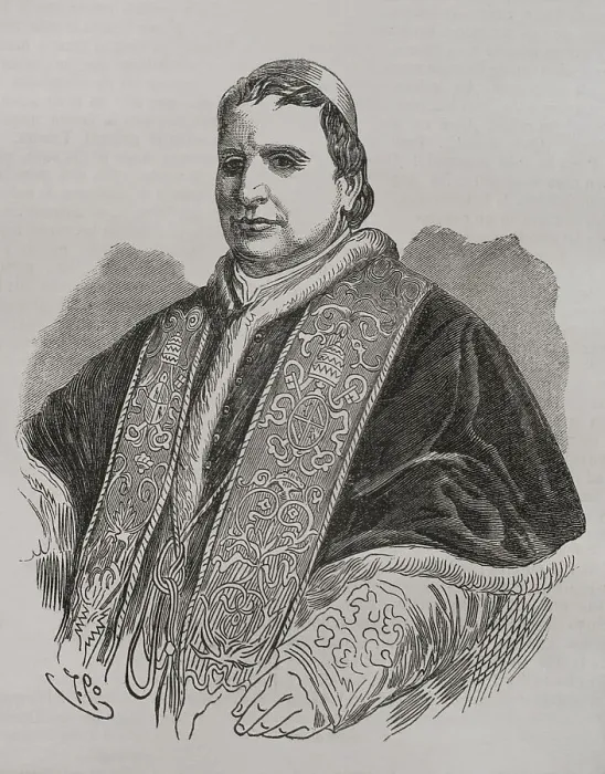 Framed Print : Pius IX (1792-1878). Italian pope (1846-1878) Framed Print : Pius IX (1792-1878). Italian pope (1846-1878)