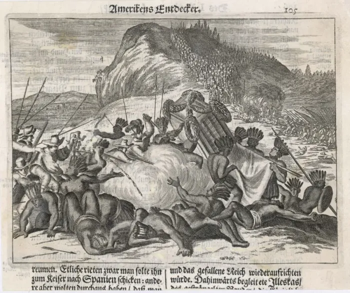 Framed Print : Pizarro Seizes Atahualpa Framed Print : Pizarro Seizes Atahualpa